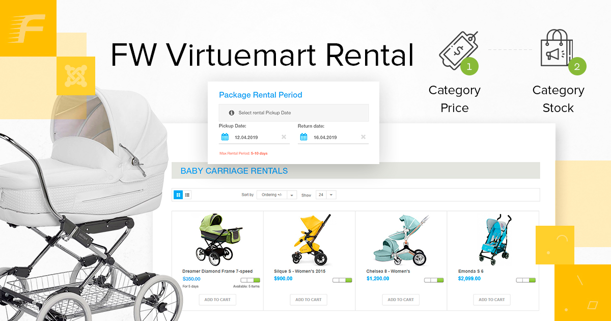 FW VM Rental: Baby Carriage rentals