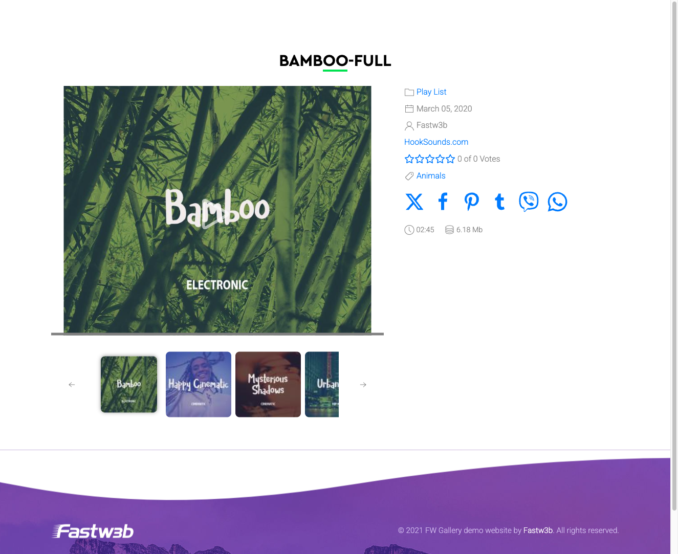 HTML5 audio player on file detail page
