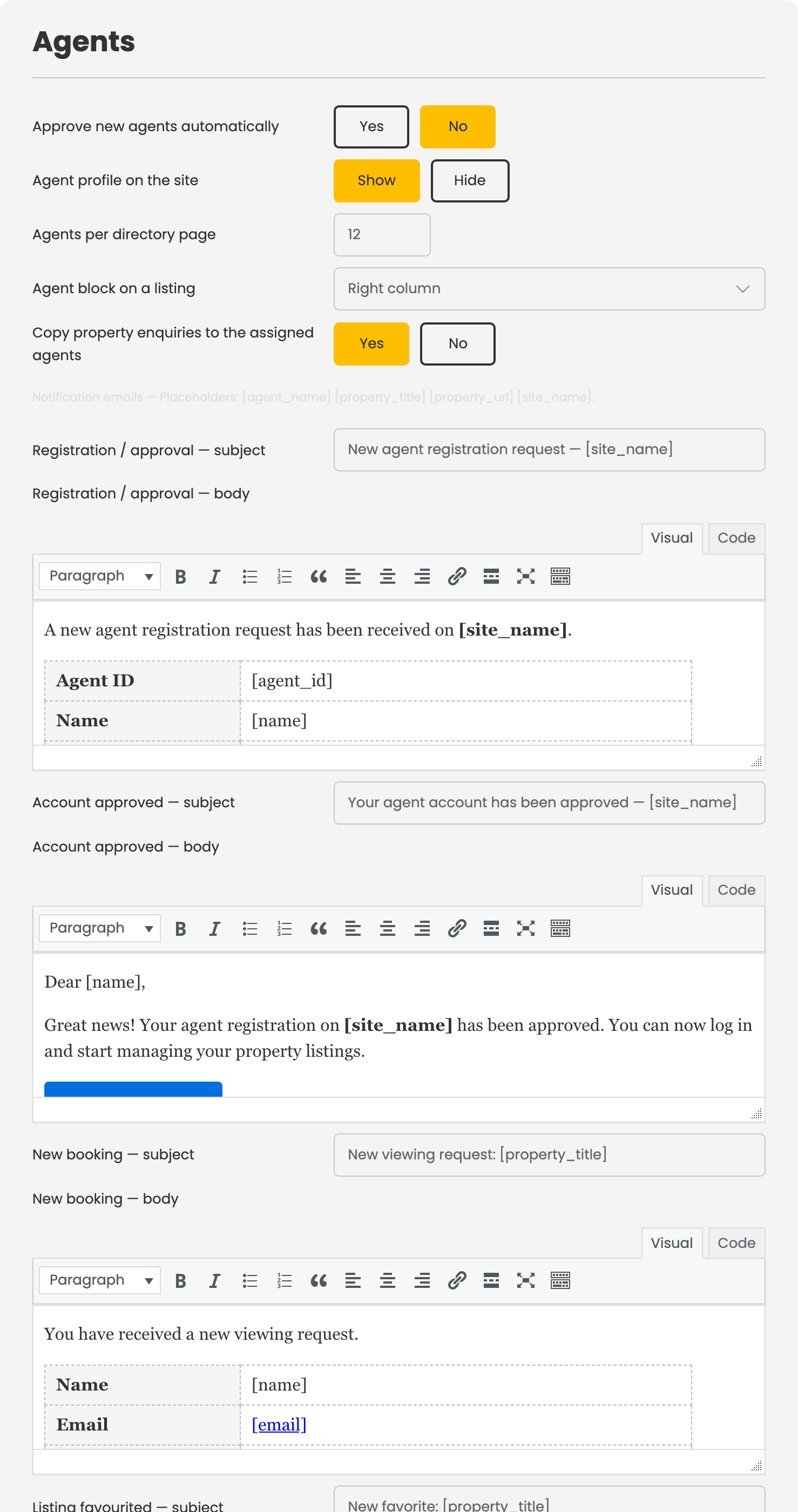 The Agents card in Configuration → Add-ons