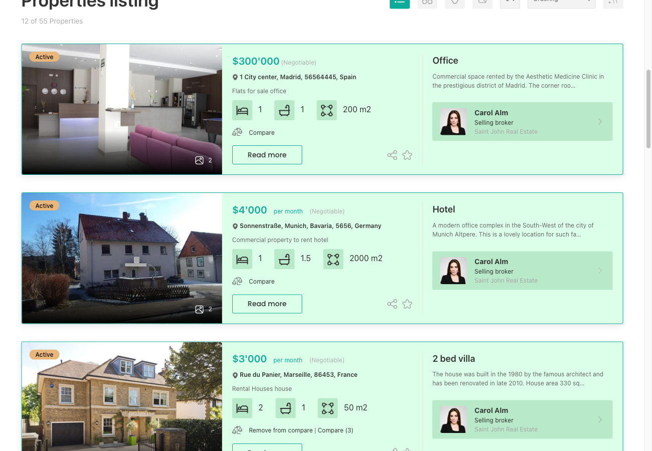 Featured badge on property card