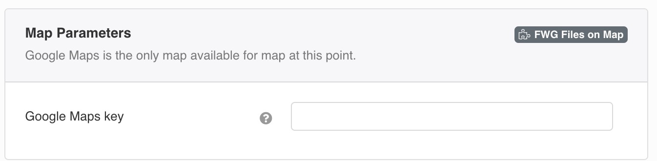 Google Maps is the only map available for map at this point.