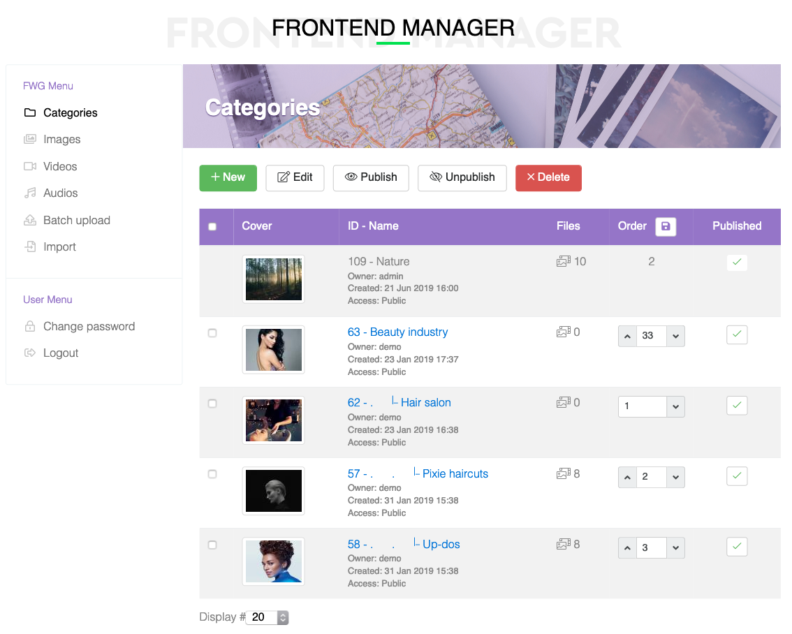 Front-end Manager