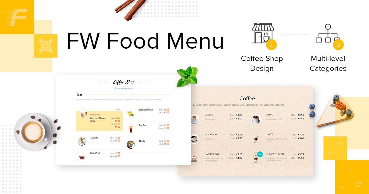 FW Food Menu Showcase: Coffee shop