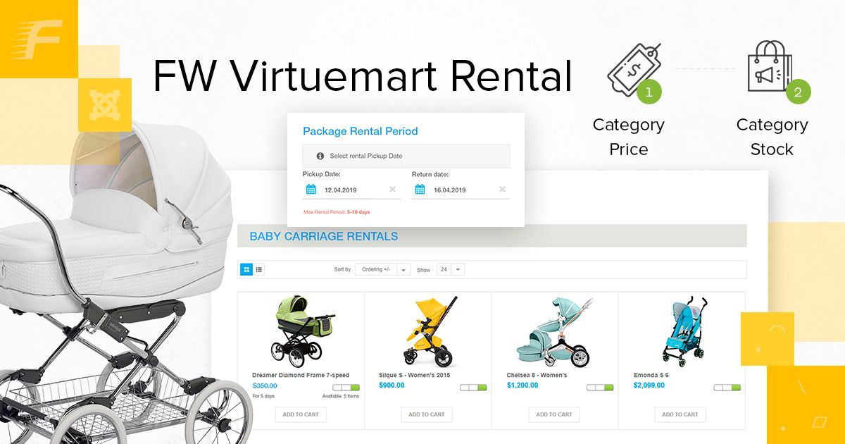 FW VM Rental: Baby Carriage rentals