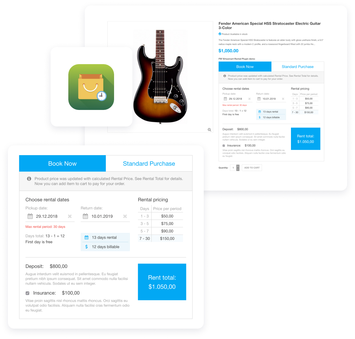 FW Virtuemart Rental