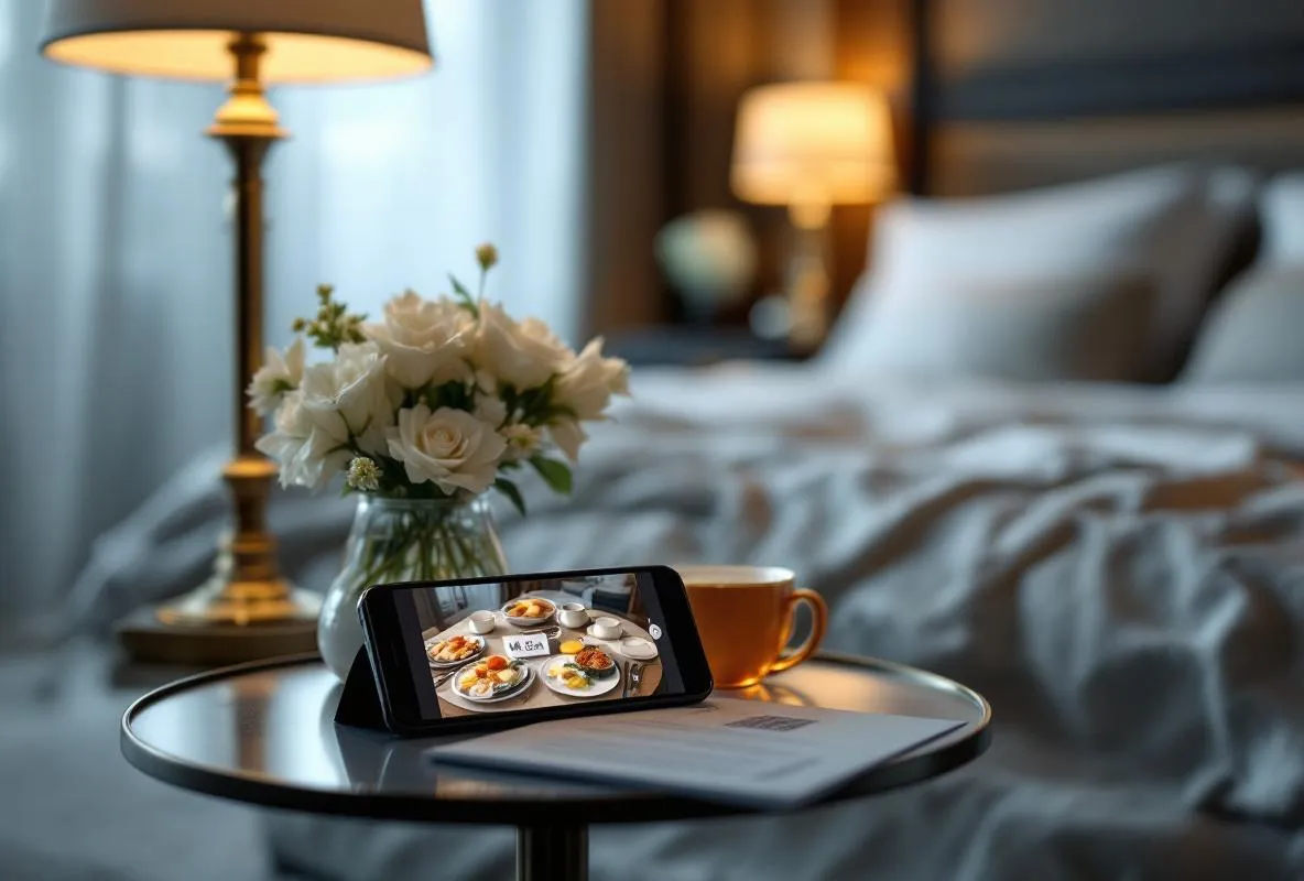 Hotel Room Service Menu Setup